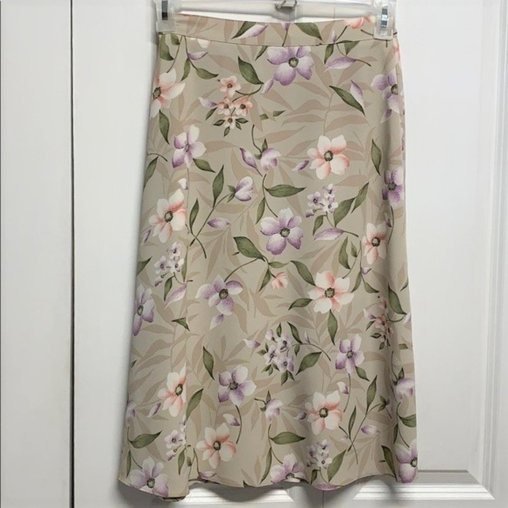 Vintage Bice Multi Color Floral Print High Waist Size 6P